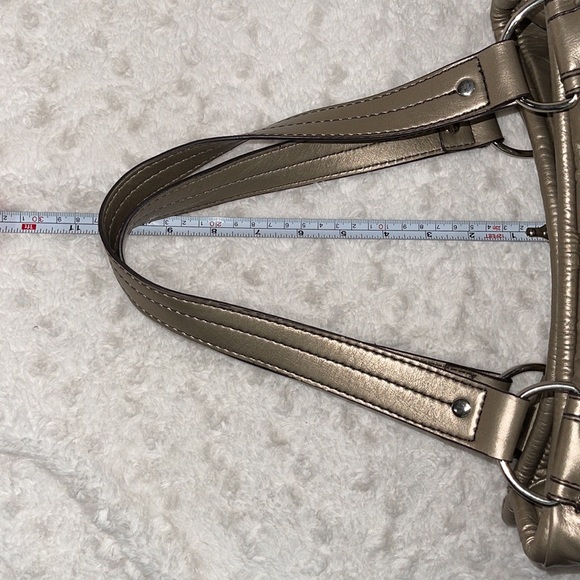 NINE WEST Nine & Co. Gold/Bronze/Metallic Hobo handbag. Like new condition. - Picture 16 of 16